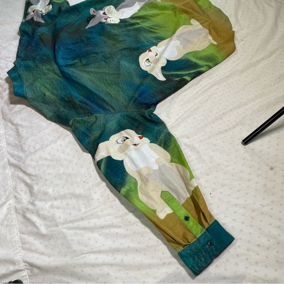 Rochambeau Yves Scherer Button Up Long Sleeve Shirt Disney Thumper RARE - Picture 11 of 11